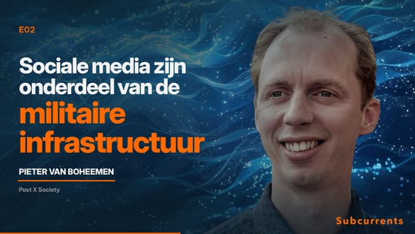 Pieter van Boheemen: Sociale media zijn onderdeel van de militaire infrastructuur